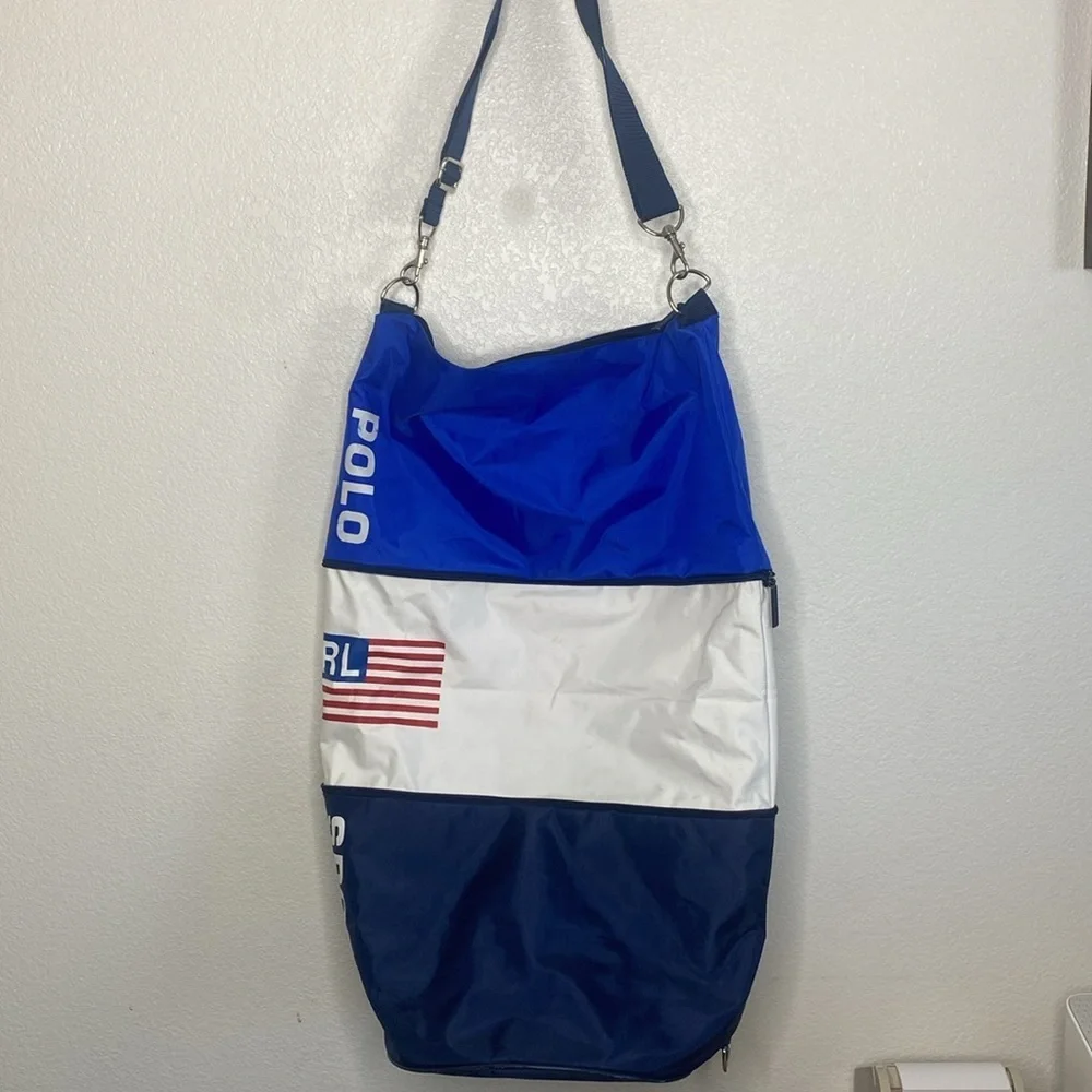 Polo Sports by Ralph Lauren Expandable Duffel Bag 18” x 11” x 28” Expanded